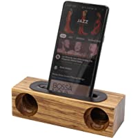 Altavoz natural para smartphone- amplificador natural de madera para teléfono- altavoz acústico de madera